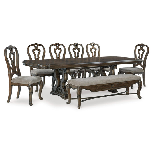 Signature Design by Ashley Maylee D947D15 8 pc Dining Set - American Furniture of Slidell