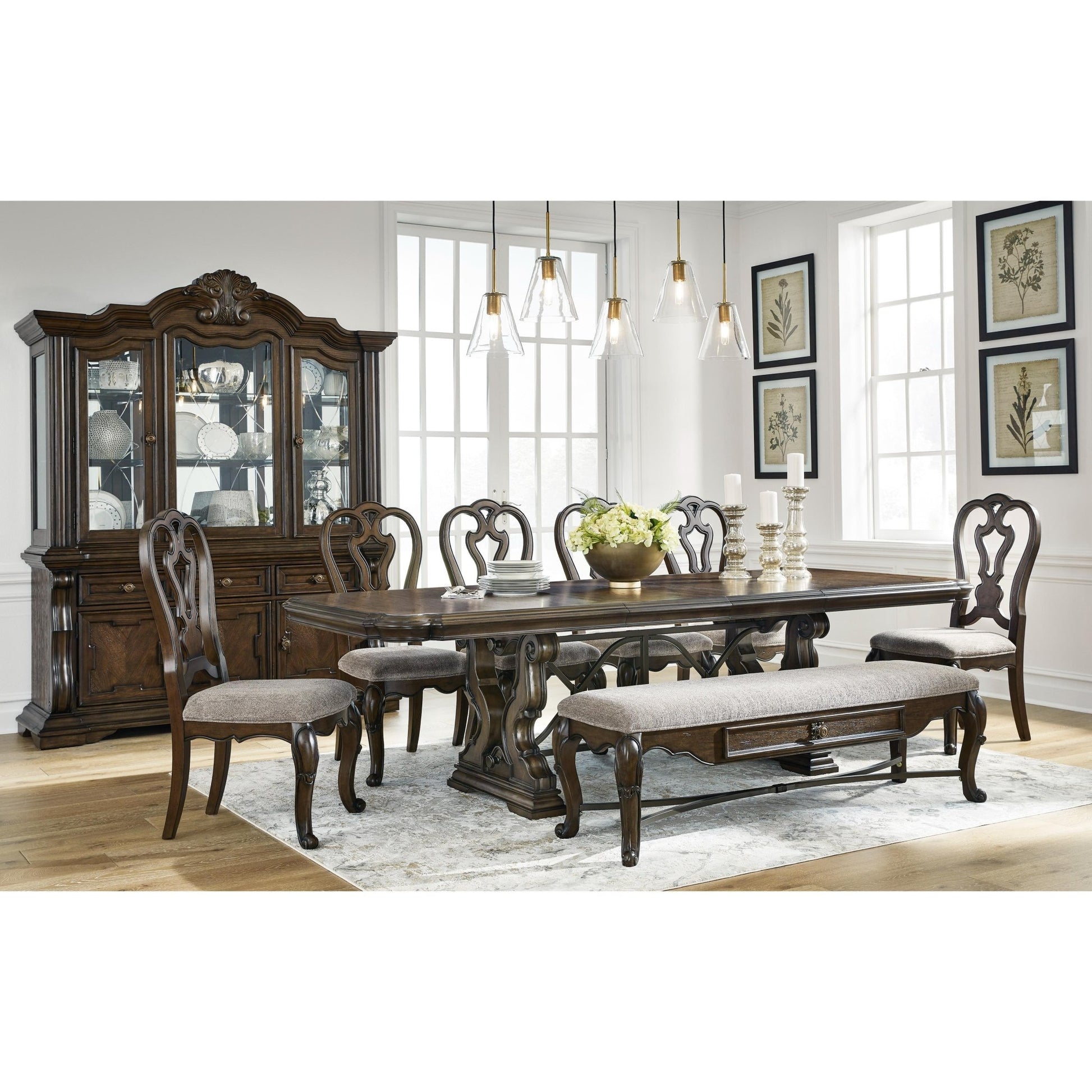 Signature Design by Ashley Maylee D947D15 8 pc Dining Set - American Furniture of Slidell