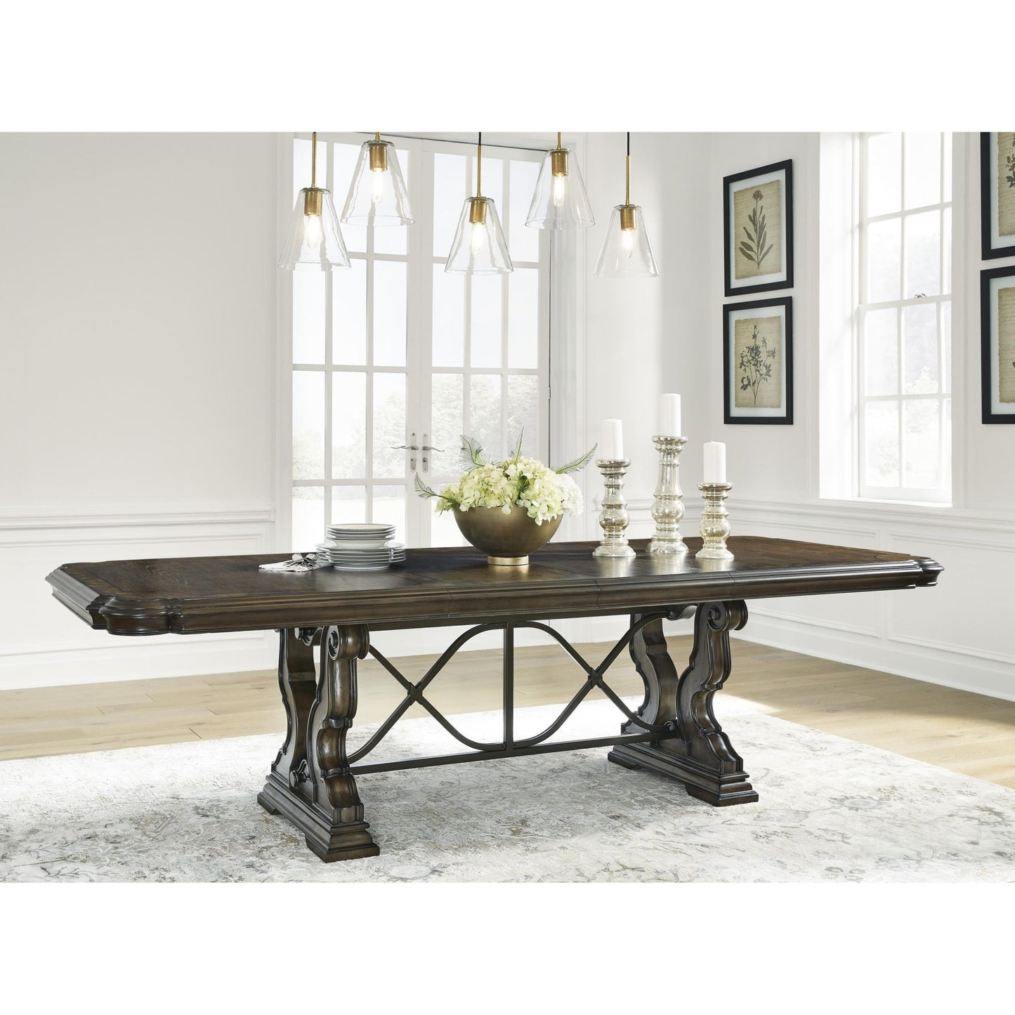 Signature Design by Ashley Maylee D947D5 Dining Extension Table - American Furniture of Slidell