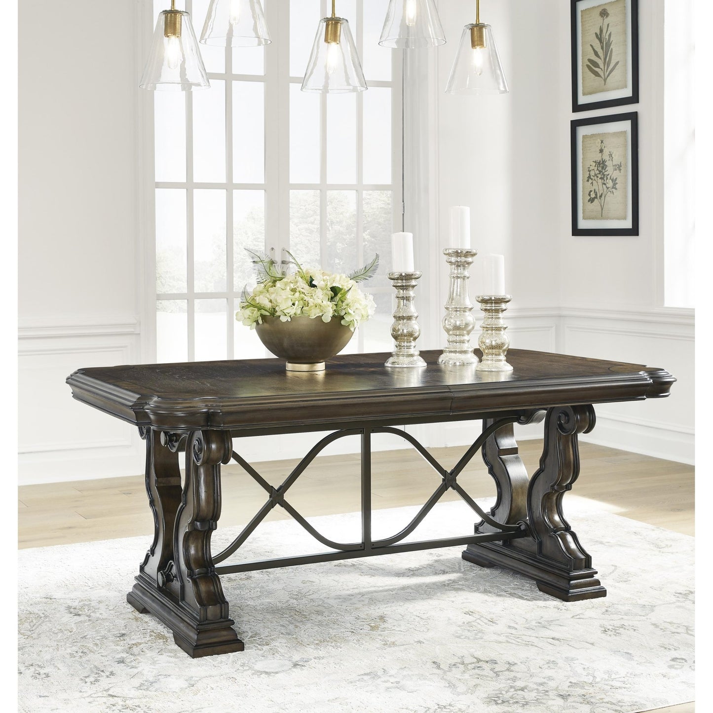 Signature Design by Ashley Maylee D947D5 Dining Extension Table - American Furniture of Slidell