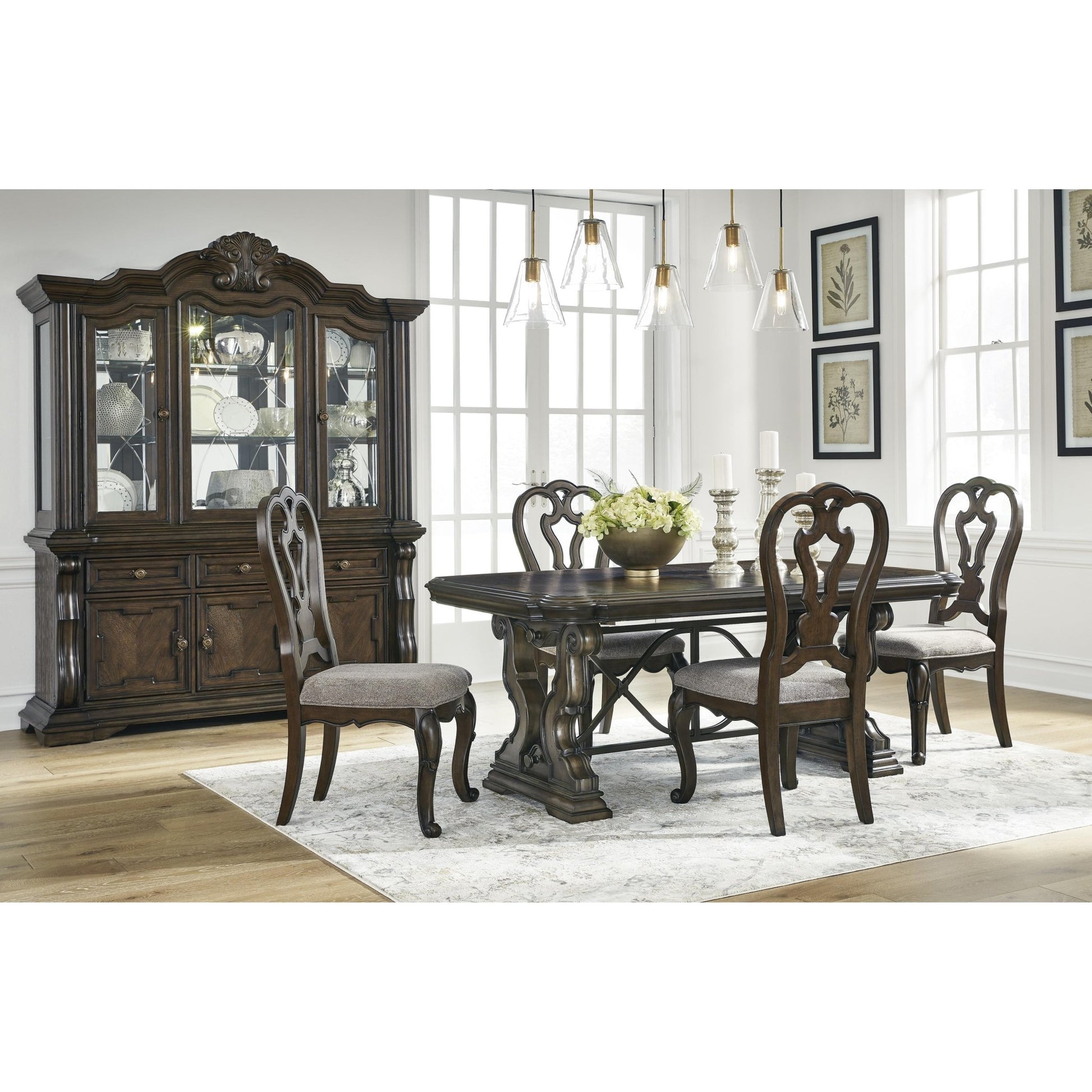 Signature Design by Ashley Maylee D947D5 Dining Extension Table - American Furniture of Slidell