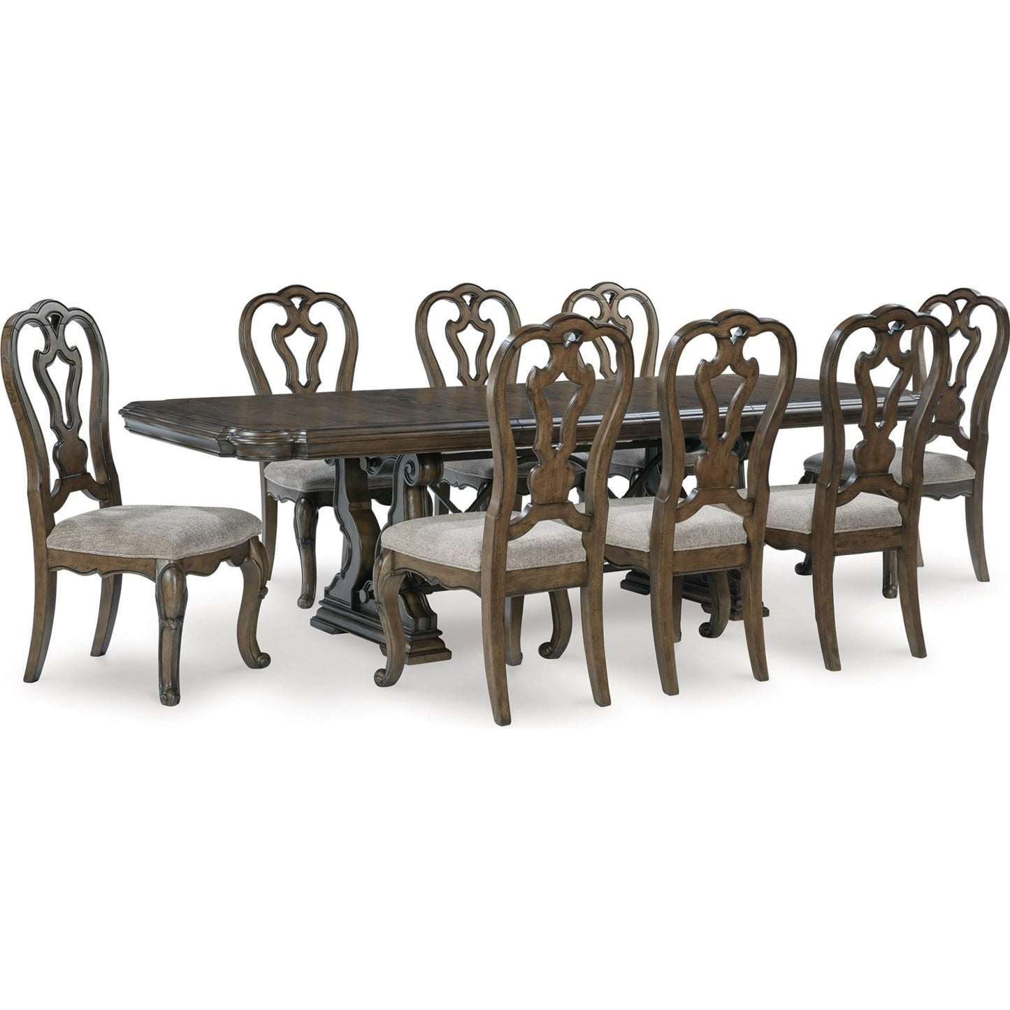 Signature Design by Ashley Maylee D947D9 9 pc Dining Set - American Furniture of Slidell
