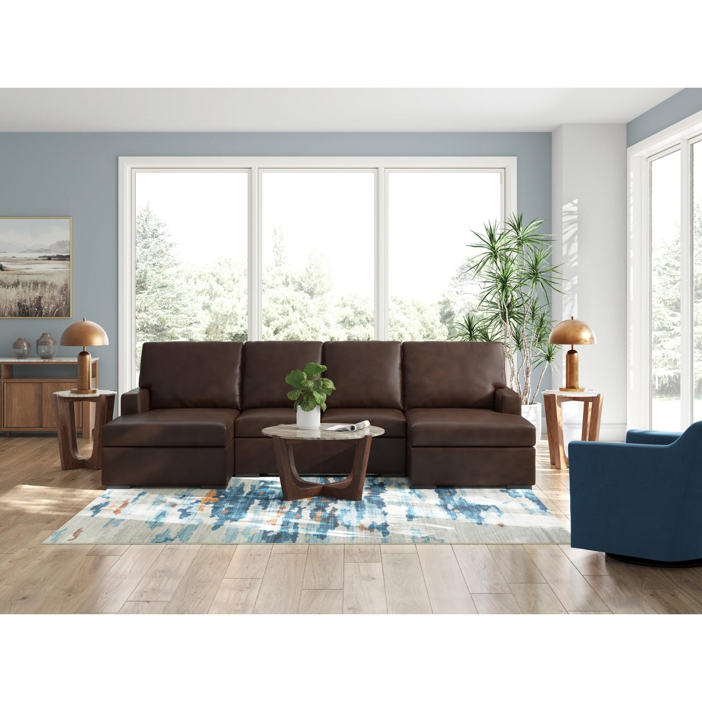 Signature Design by Ashley McDowlan PC48504S3 3 pc Sectional with Double Chaise - American Furniture of Slidell