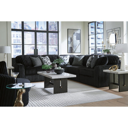 Signature Design by Ashley Midnight - Madness 98103S26 5 pc Sectional - American Furniture of Slidell
