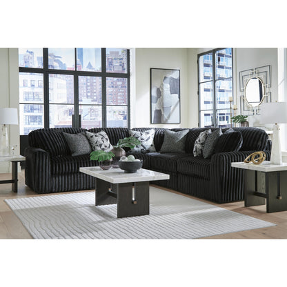 Signature Design by Ashley Midnight - Madness 98103S26 5 pc Sectional - American Furniture of Slidell