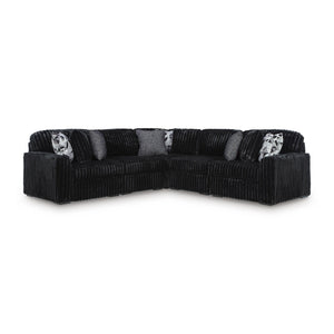 Signature Design by Ashley Midnight - Madness 98103S26 5 pc Sectional - American Furniture of Slidell