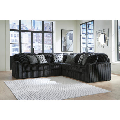 Signature Design by Ashley Midnight - Madness 98103S26 5 pc Sectional - American Furniture of Slidell