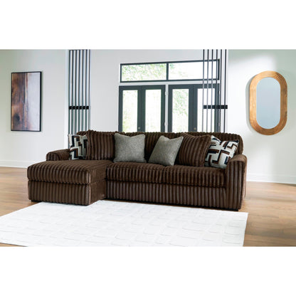 Signature Design by Ashley Midnight - Madness 98104S1 2 pc Sectional Sofa with Chaise - American Furniture of Slidell