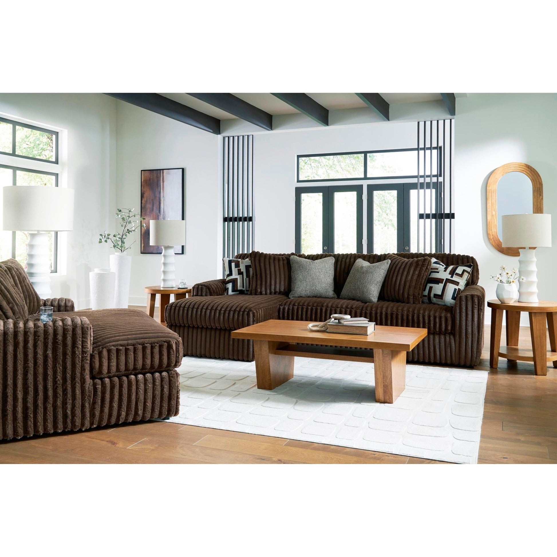 Signature Design by Ashley Midnight - Madness 98104S1 2 pc Sectional Sofa with Chaise - American Furniture of Slidell