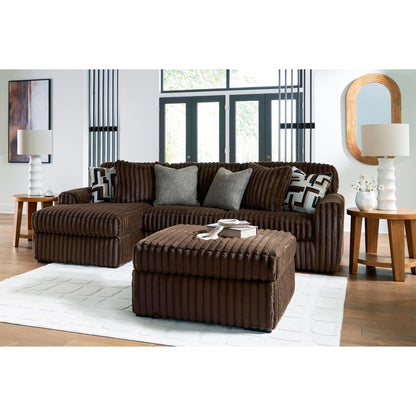 Signature Design by Ashley Midnight - Madness 98104S1 2 pc Sectional Sofa with Chaise - American Furniture of Slidell