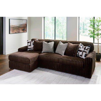 Signature Design by Ashley Midnight - Madness 98104S1 2 pc Sectional Sofa with Chaise - American Furniture of Slidell