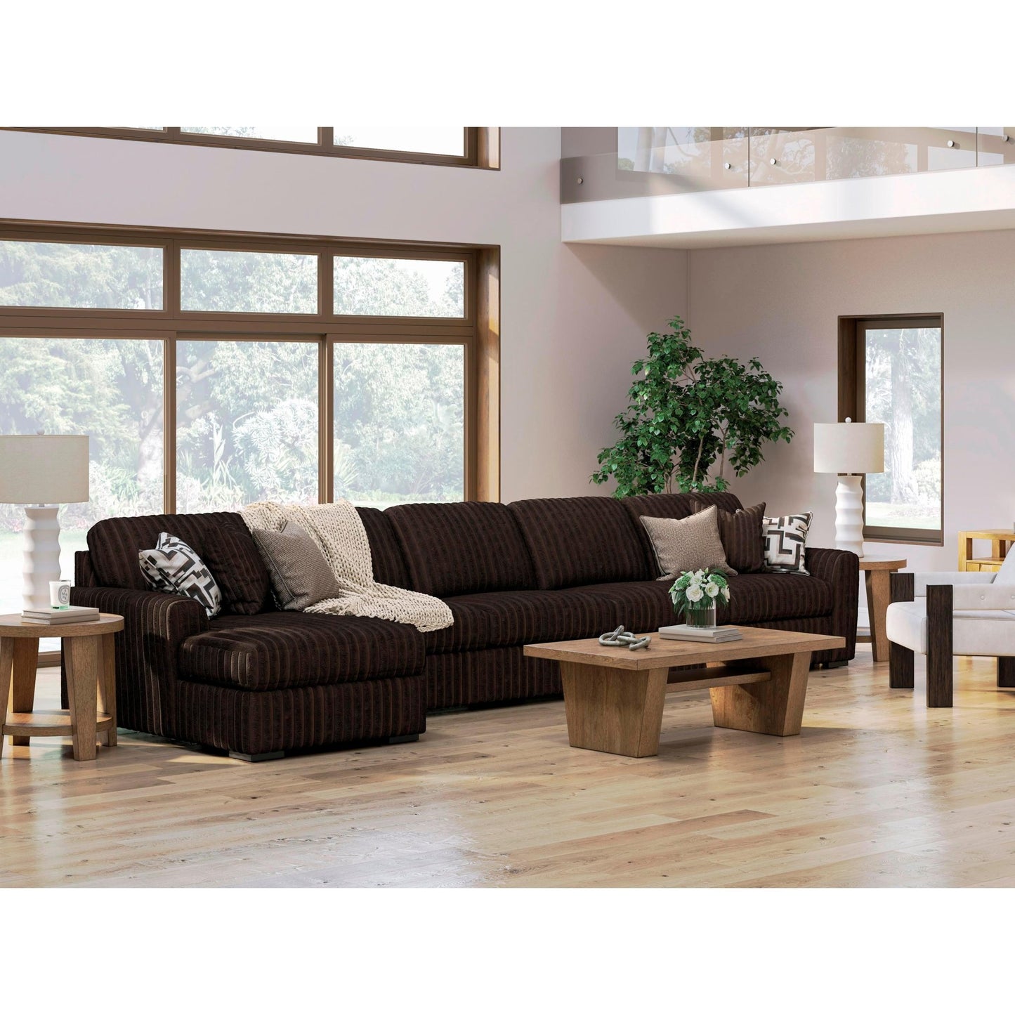 Signature Design by Ashley Midnight - Madness 98104S10 3 pc Sectional with Chaise - American Furniture of Slidell