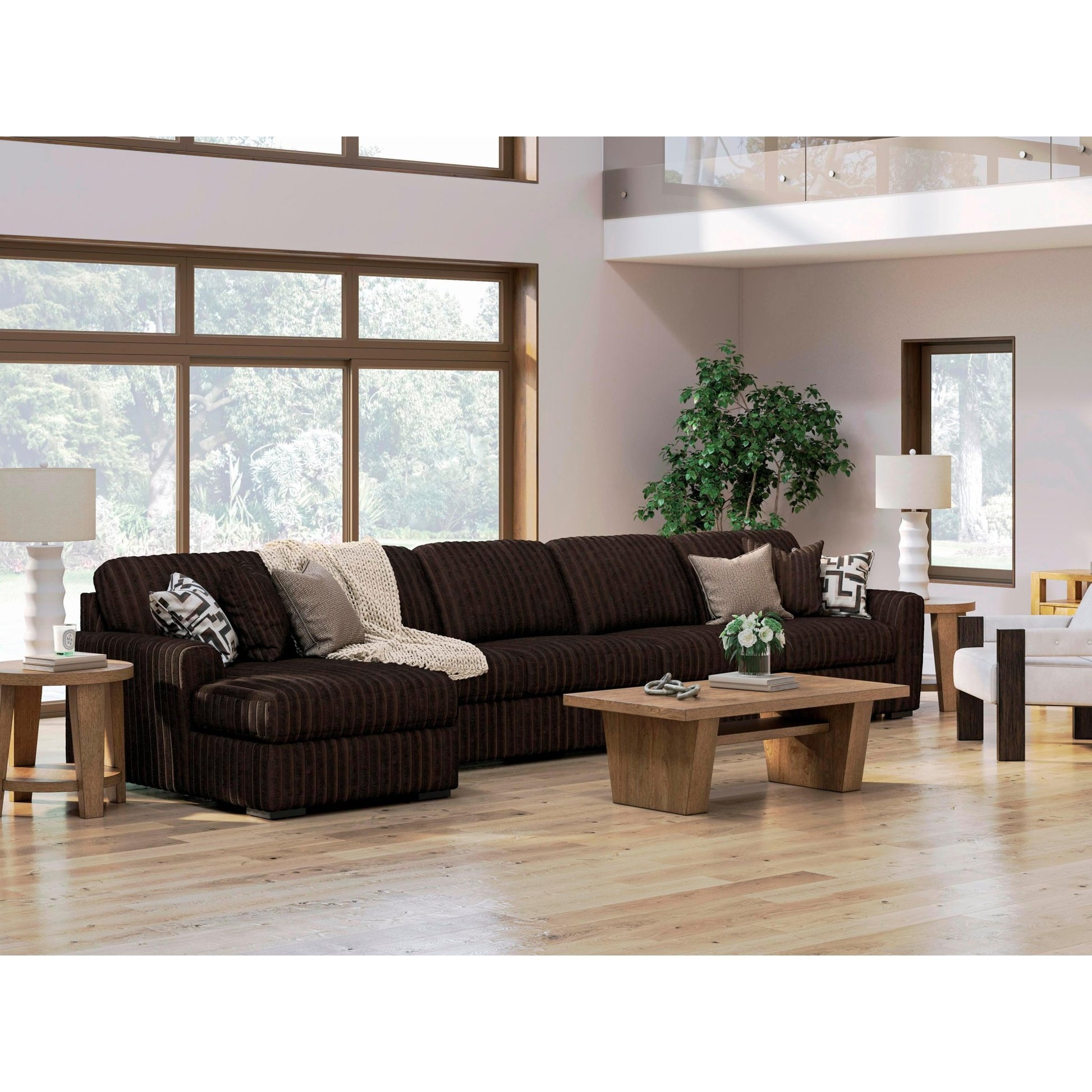 Signature Design by Ashley Midnight - Madness 98104S10 3 pc Sectional with Chaise - American Furniture of Slidell