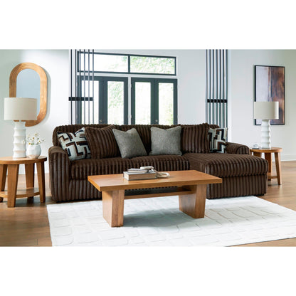 Signature Design by Ashley Midnight - Madness 98104S2 2 pc Sectional Sofa with Chaise - American Furniture of Slidell