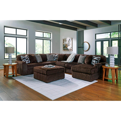 Signature Design by Ashley Midnight - Madness 98104S24 6 pc Sectional with Chaise - American Furniture of Slidell