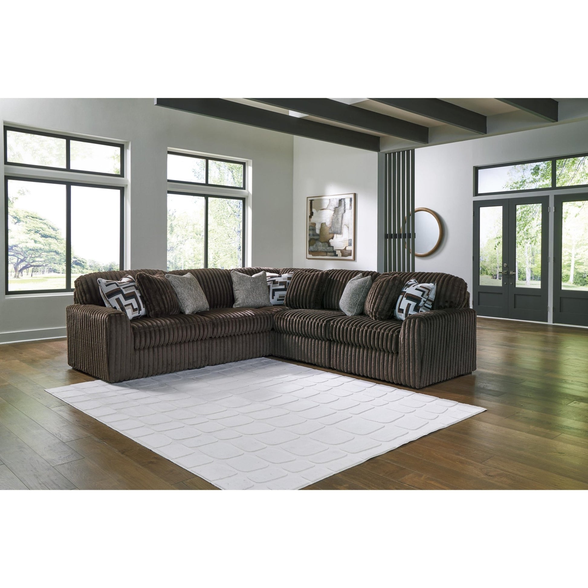 Signature Design by Ashley Midnight - Madness 98104S26 5 pc Sectional - American Furniture of Slidell