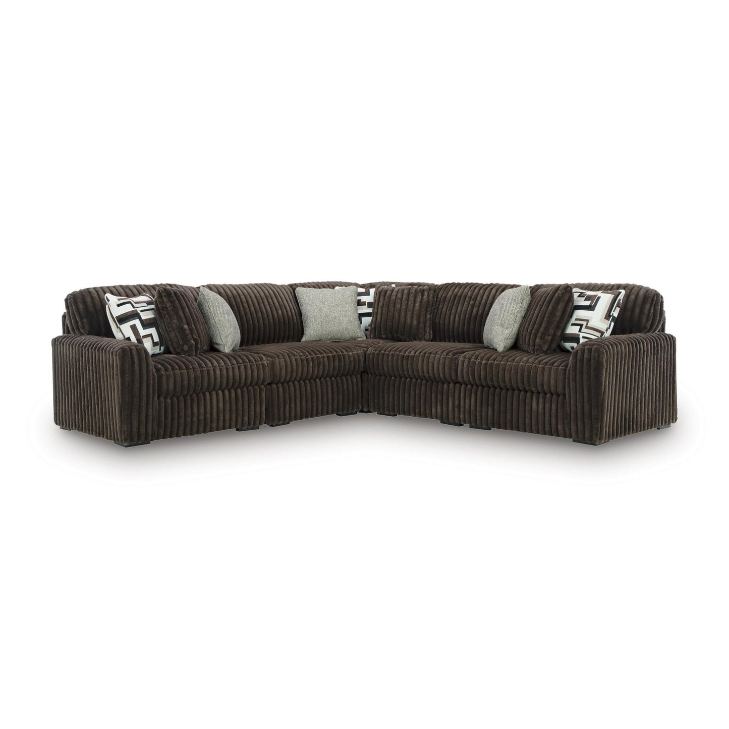 Signature Design by Ashley Midnight - Madness 98104S26 5 pc Sectional - American Furniture of Slidell