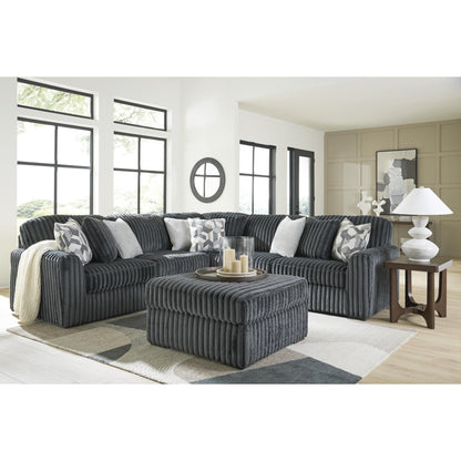 Signature Design by Ashley Midnight - Madness 9810508 Oversized Accent Ottoman - American Furniture of Slidell