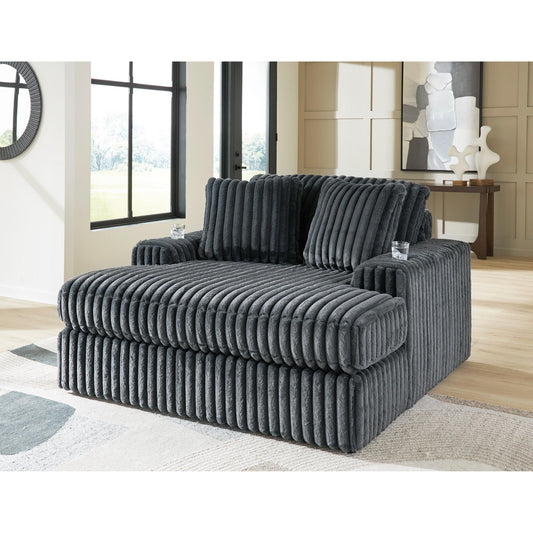 Signature Design by Ashley Midnight - Madness 9810515 Oversized Chaise - American Furniture of Slidell