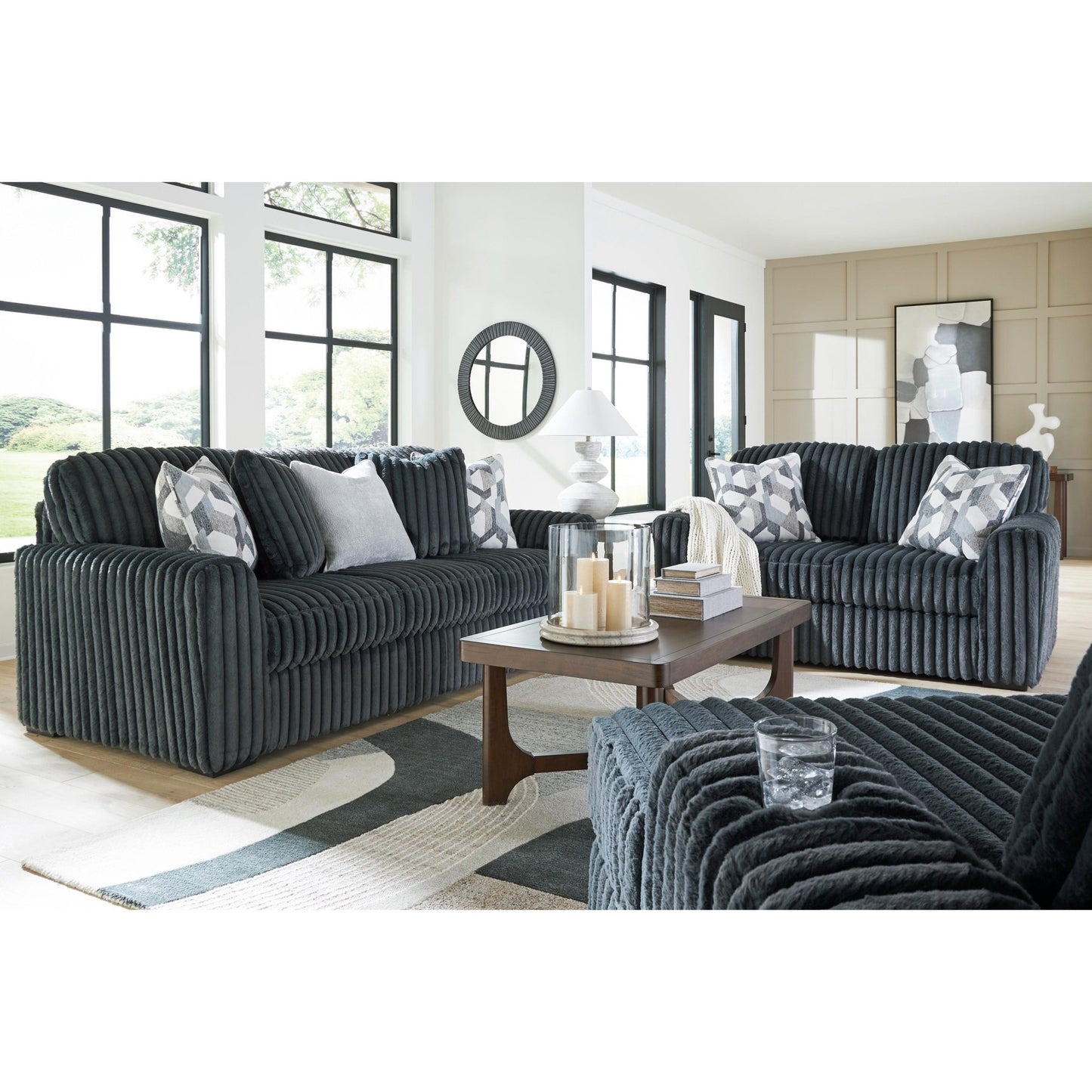 Signature Design by Ashley Midnight - Madness 9810515 Oversized Chaise - American Furniture of Slidell