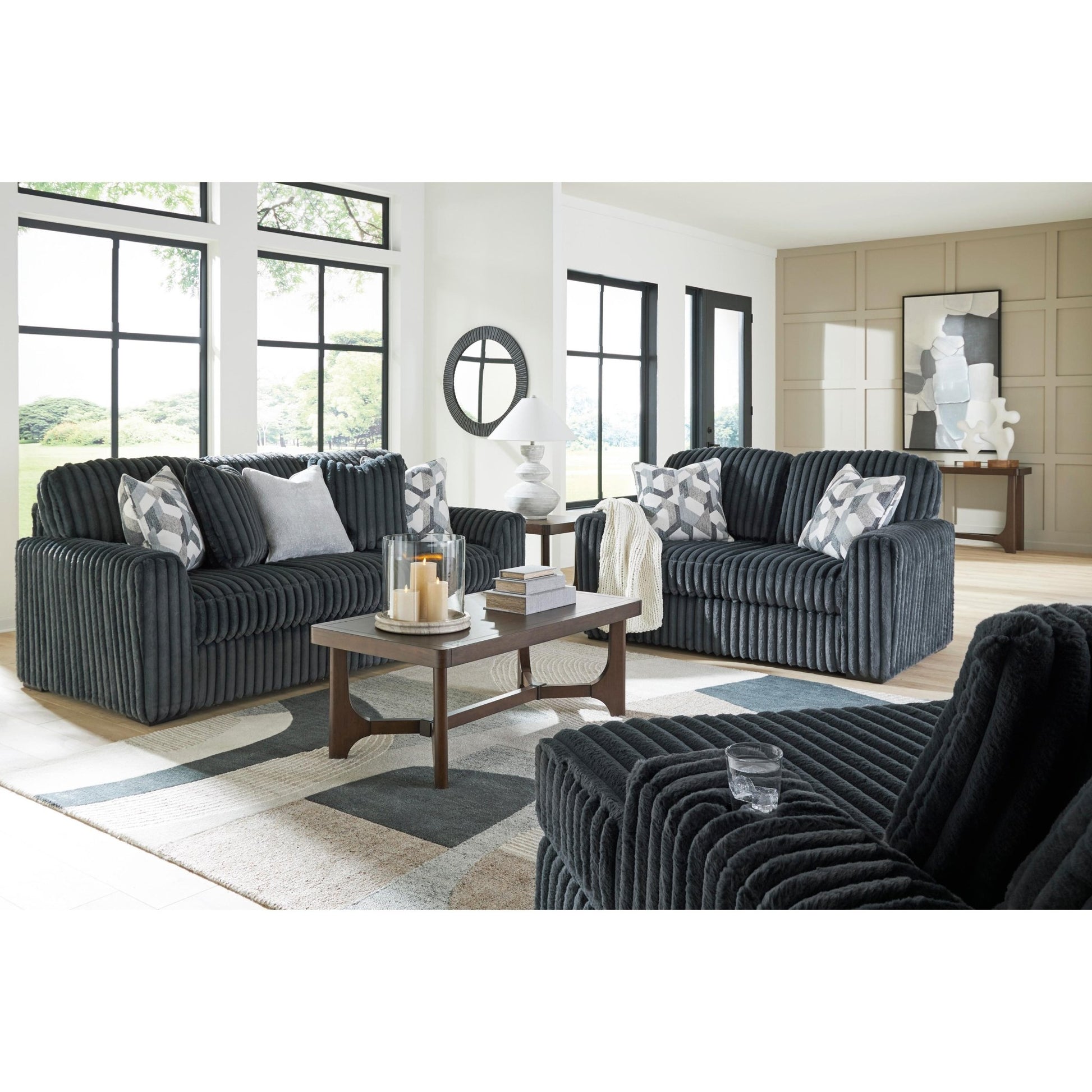 Signature Design by Ashley Midnight - Madness 9810515 Oversized Chaise - American Furniture of Slidell