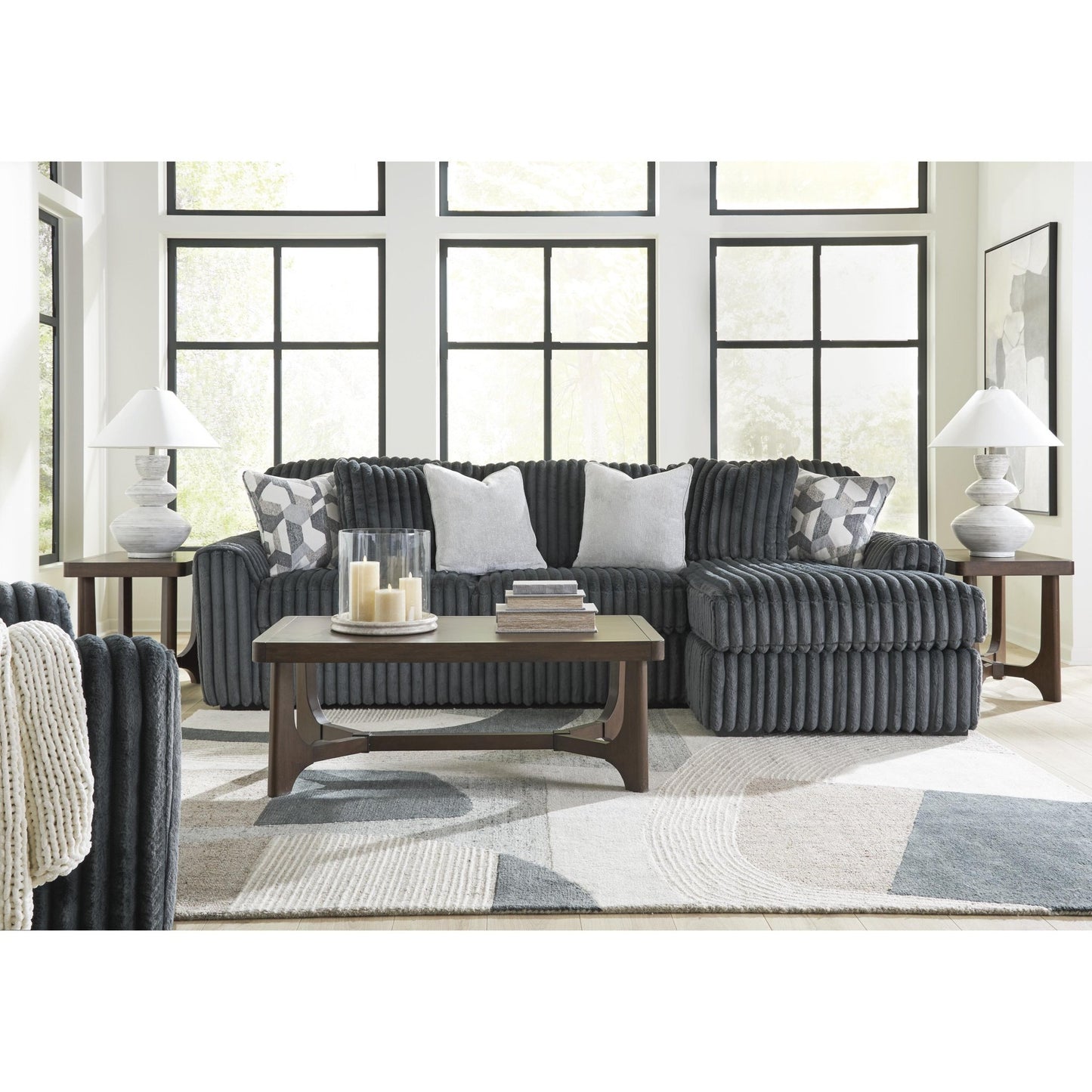 Signature Design by Ashley Midnight - Madness 9810523 Chair and a Half - American Furniture of Slidell