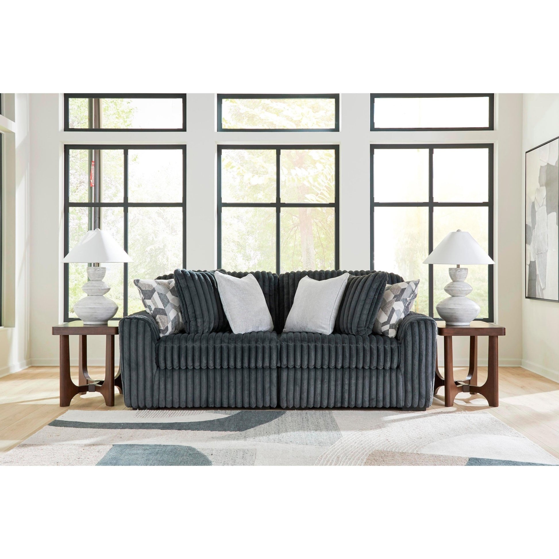 Signature Design by Ashley Midnight - Madness 98105S13 2 pc Sectional Sofa - American Furniture of Slidell