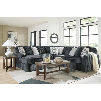 Signature Design by Ashley Midnight - Madness 98105S22 5 pc Sectional with Chaise - American Furniture of Slidell