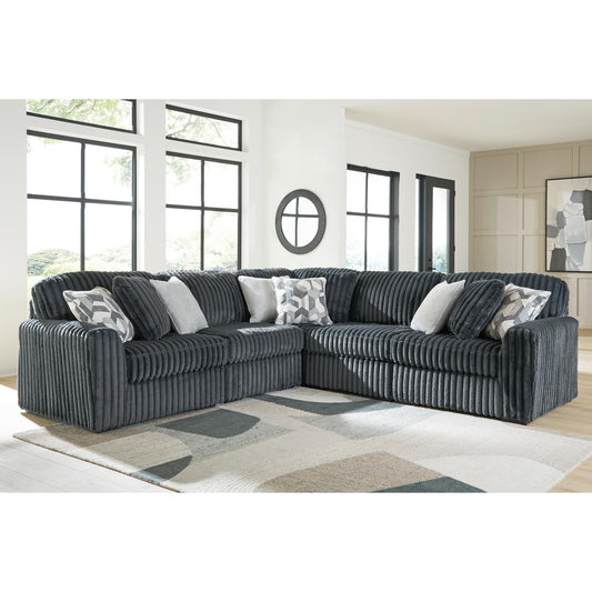 Signature Design by Ashley Midnight - Madness 98105S27 5 pc Sectional - American Furniture of Slidell
