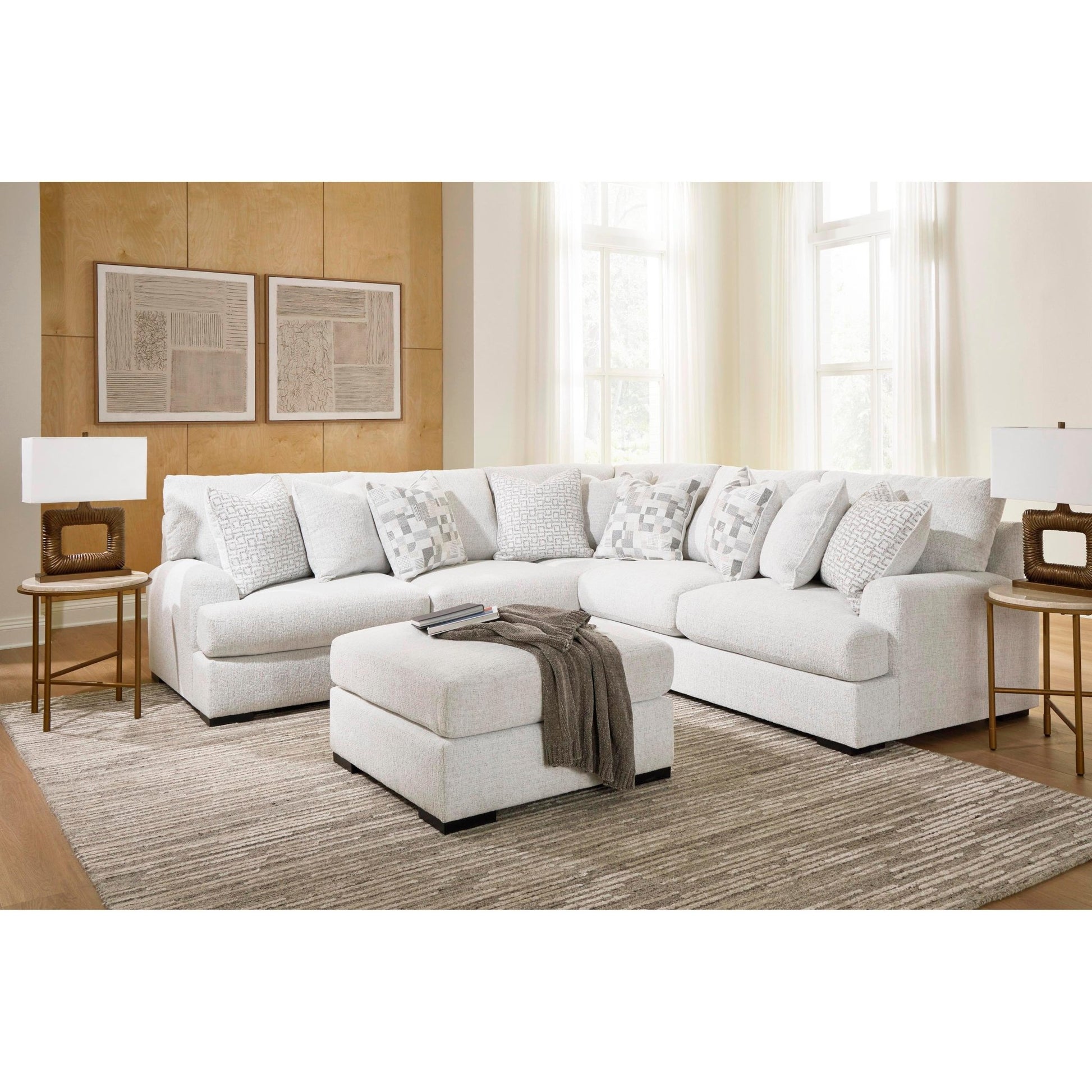 Signature Design by Ashley Misty - Lakes Fabric 3 pc Sectional PC6690655/PC6690677/PC6690656 - American Furniture of Slidell