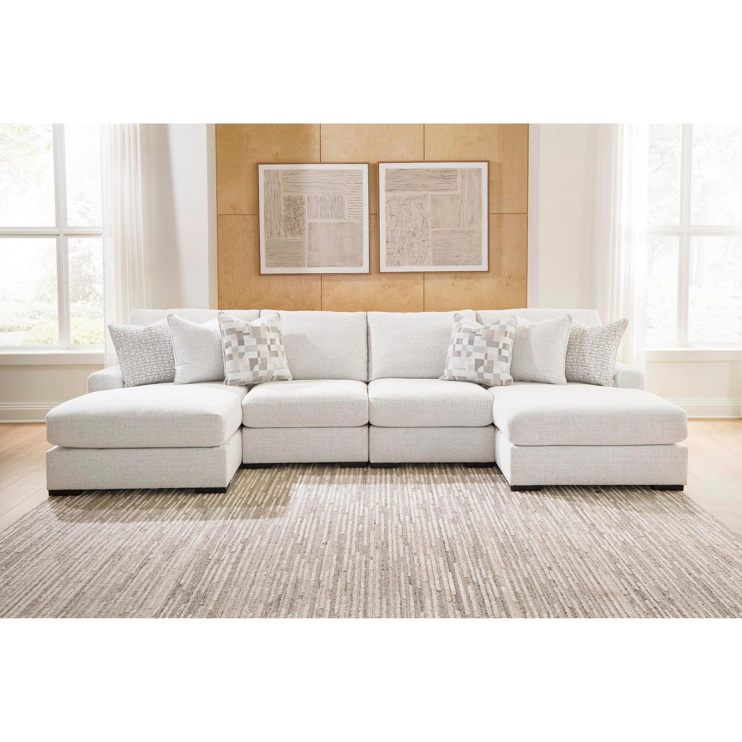 Signature Design by Ashley Misty - Lakes Fabric 4 pc Sectional PC6690616/PC6690646/PC6690646/PC6690617 - American Furniture of Slidell