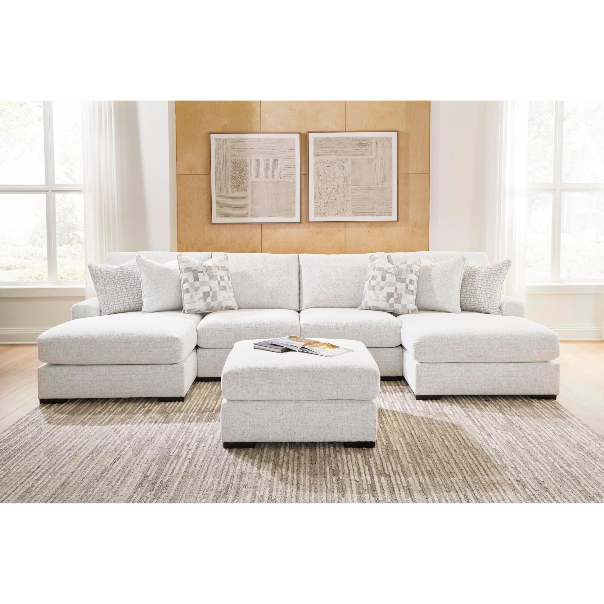 Signature Design by Ashley Misty - Lakes Fabric 4 pc Sectional PC6690616/PC6690646/PC6690646/PC6690617 - American Furniture of Slidell