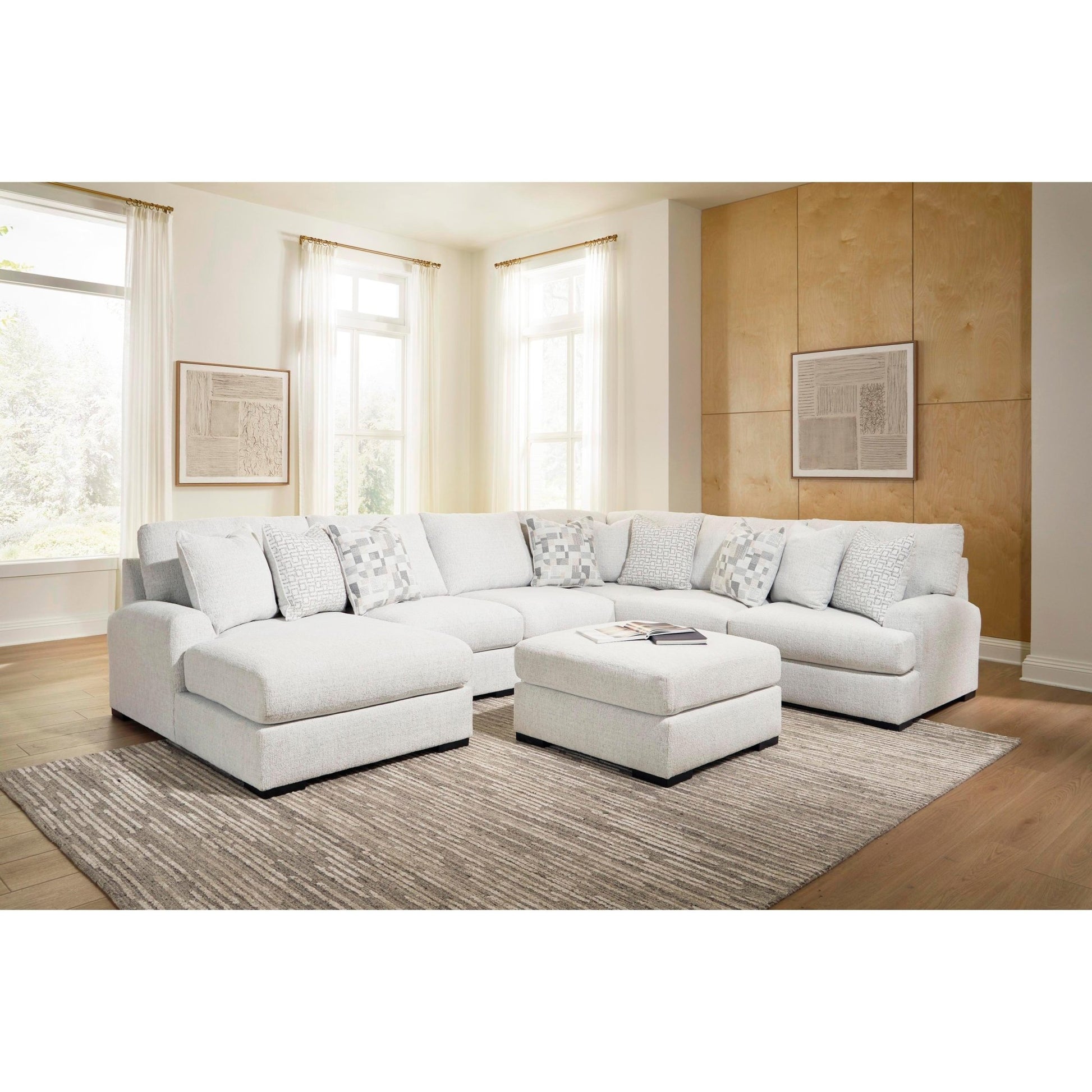 Signature Design by Ashley Misty - Lakes Fabric Ottoman PC6690608 - American Furniture of Slidell