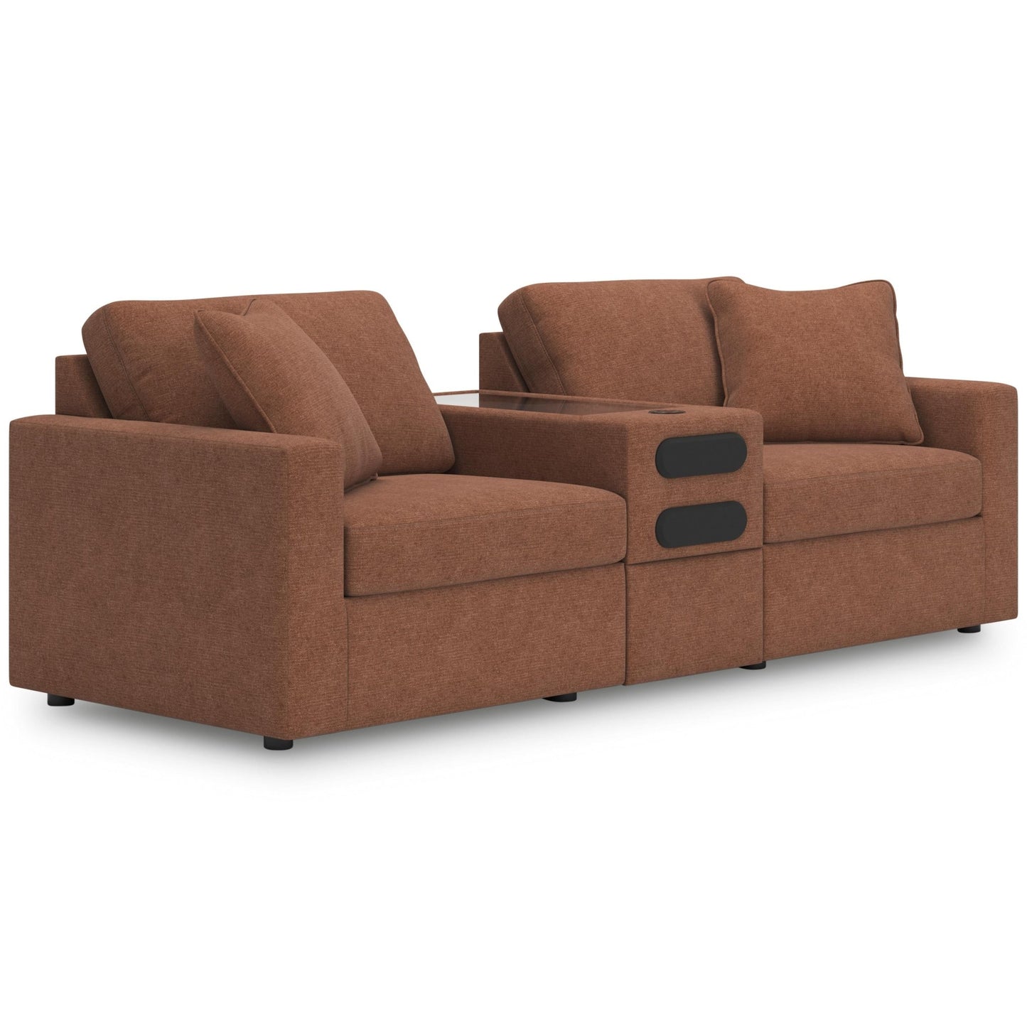 Signature Design by Ashley Modmax 92102S13 3 pc Sectional Loveseat with Audio System - American Furniture of Slidell