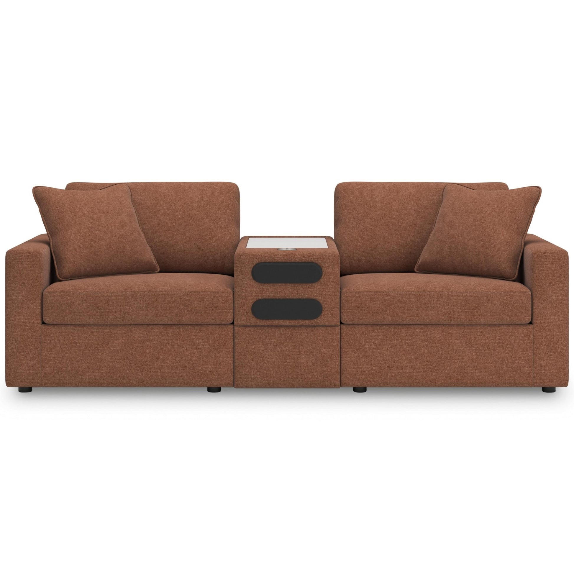Signature Design by Ashley Modmax 92102S13 3 pc Sectional Loveseat with Audio System - American Furniture of Slidell