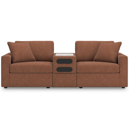 Signature Design by Ashley Modmax 92102S13 3 pc Sectional Loveseat with Audio System - American Furniture of Slidell