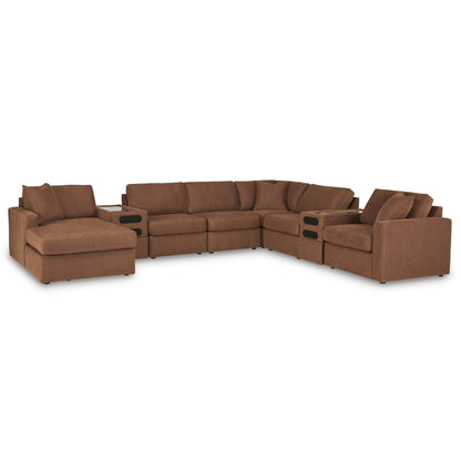 Signature Design by Ashley Modmax 92102S47 8 pc Sectional with Chaise and Audio Consoles - American Furniture of Slidell