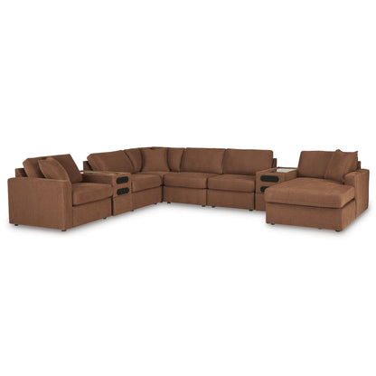 Signature Design by Ashley Modmax 92102S48 8 pc Sectional with Chaise and Audio Consoles - American Furniture of Slidell