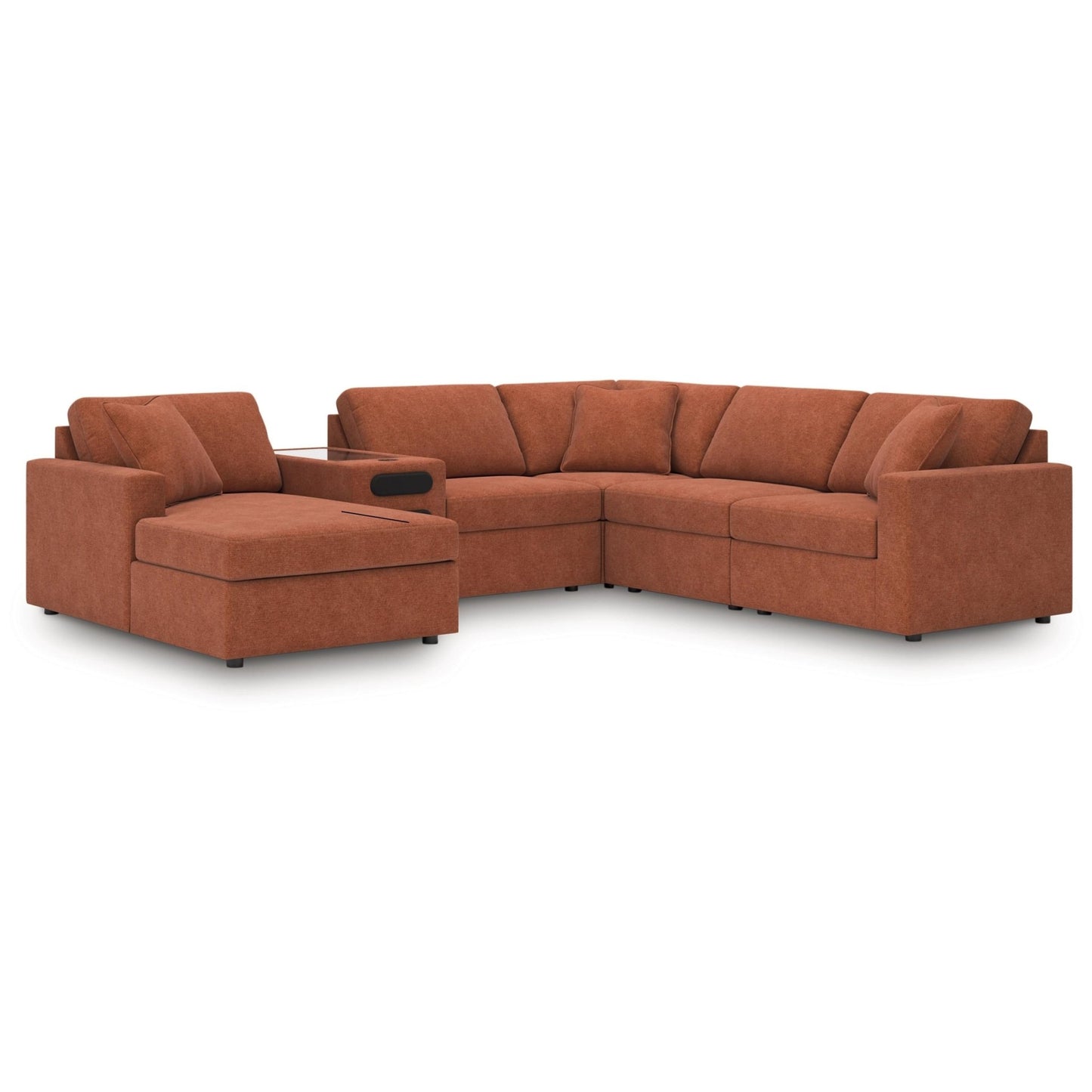 Signature Design by Ashley Modmax 92102S50 6 pc Sectional with Audio System and Chaise - American Furniture of Slidell