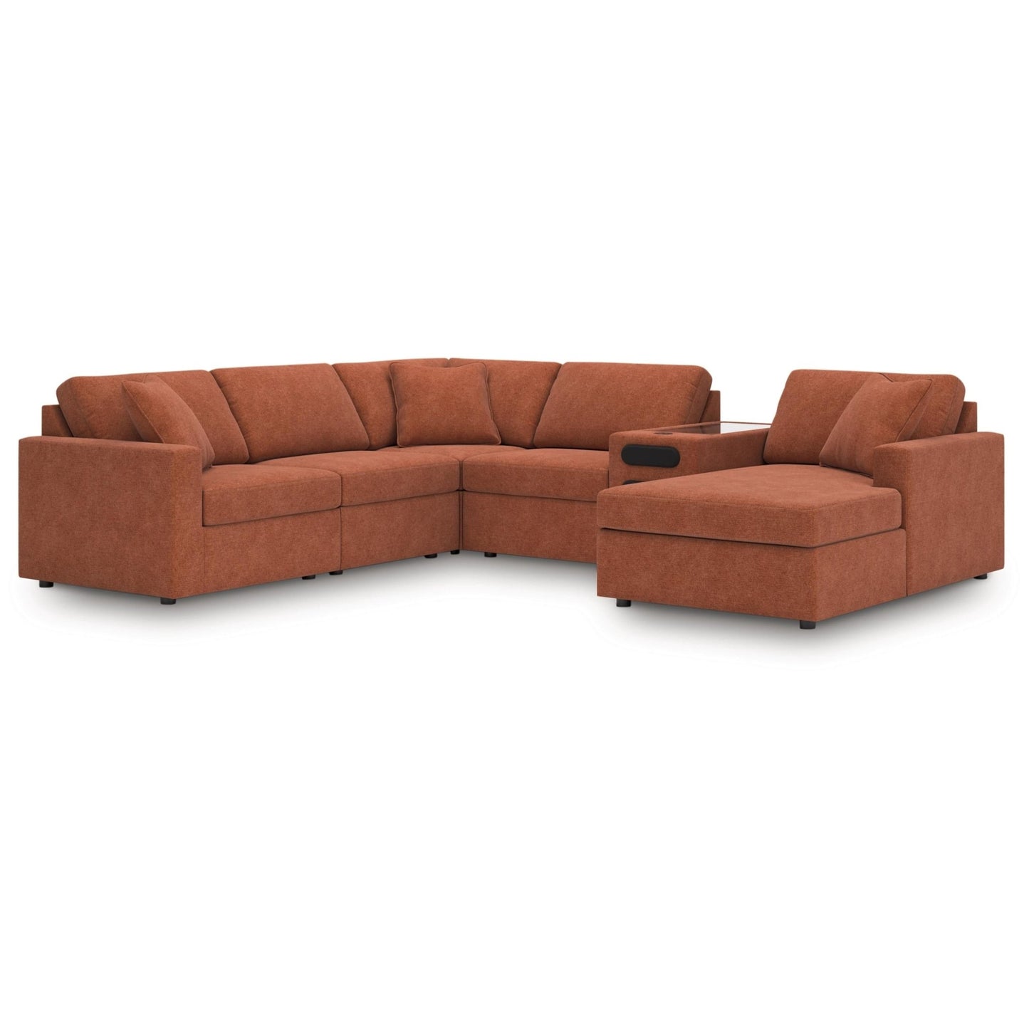 Signature Design by Ashley Modmax 92102S51 6 pc Sectional with Audio System and Chaise - American Furniture of Slidell