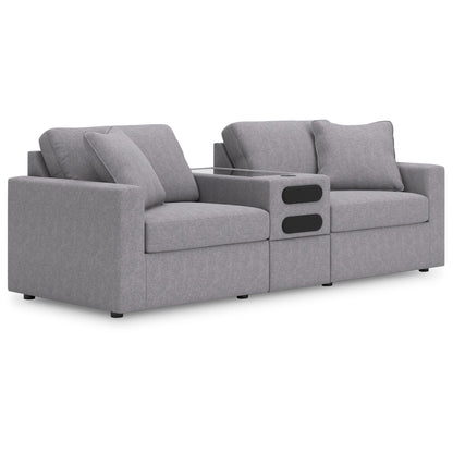 Signature Design by Ashley Modmax 92104S13 3 pc Sectional Loveseat with Audio System - American Furniture of Slidell