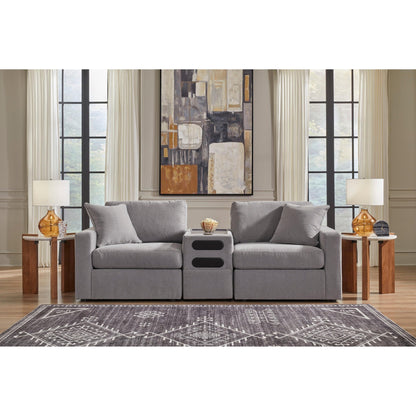 Signature Design by Ashley Modmax 92104S13 3 pc Sectional Loveseat with Audio System - American Furniture of Slidell