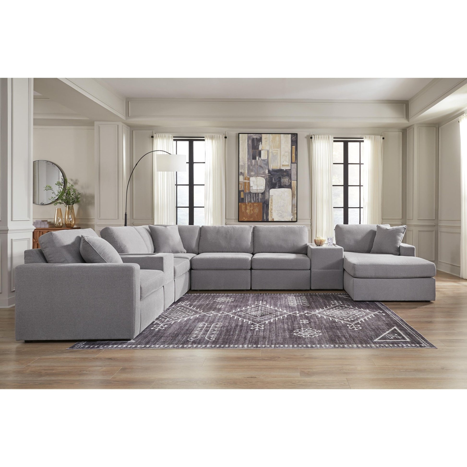Signature Design by Ashley Modmax 92104S42 8 pc Sectional with Chaise - American Furniture of Slidell