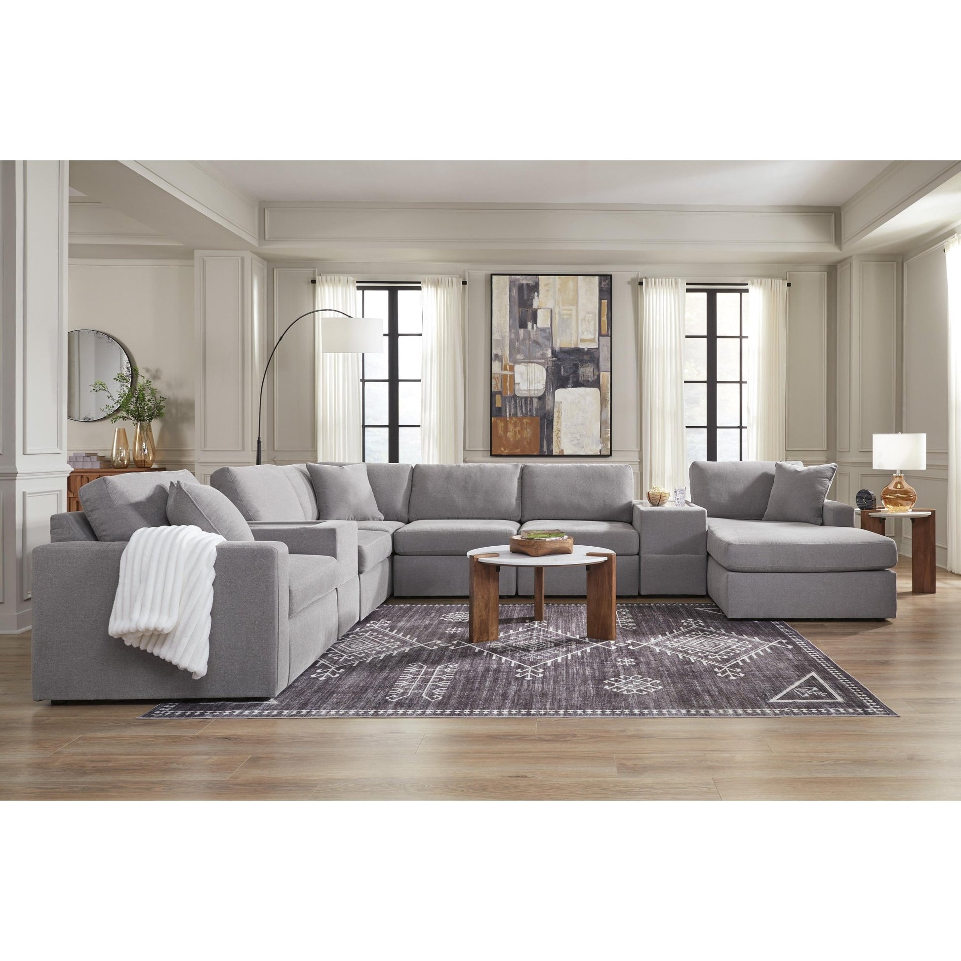 Signature Design by Ashley Modmax 92104S42 8 pc Sectional with Chaise - American Furniture of Slidell