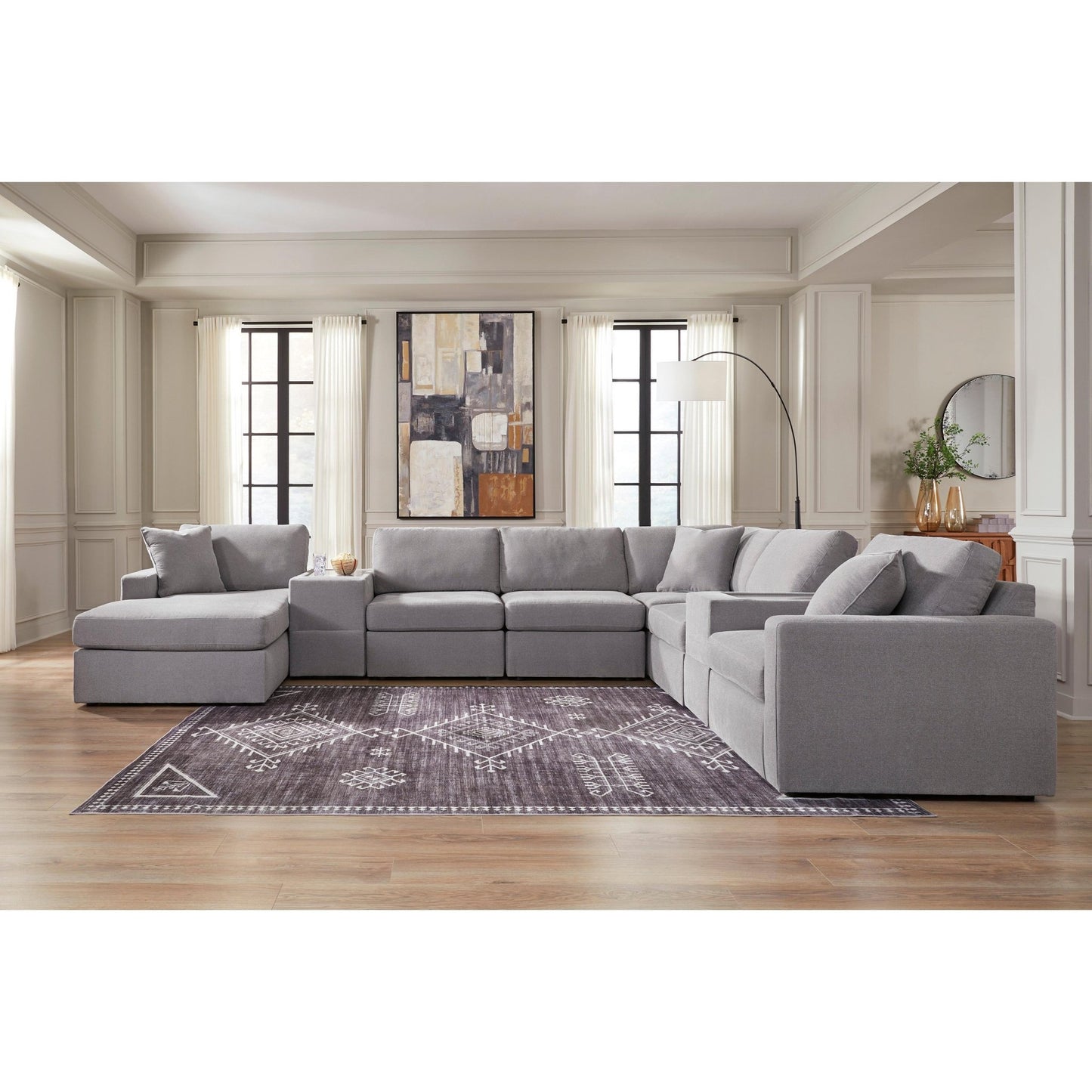 Signature Design by Ashley Modmax 92104S43 8 pc Sectional with Chaise - American Furniture of Slidell