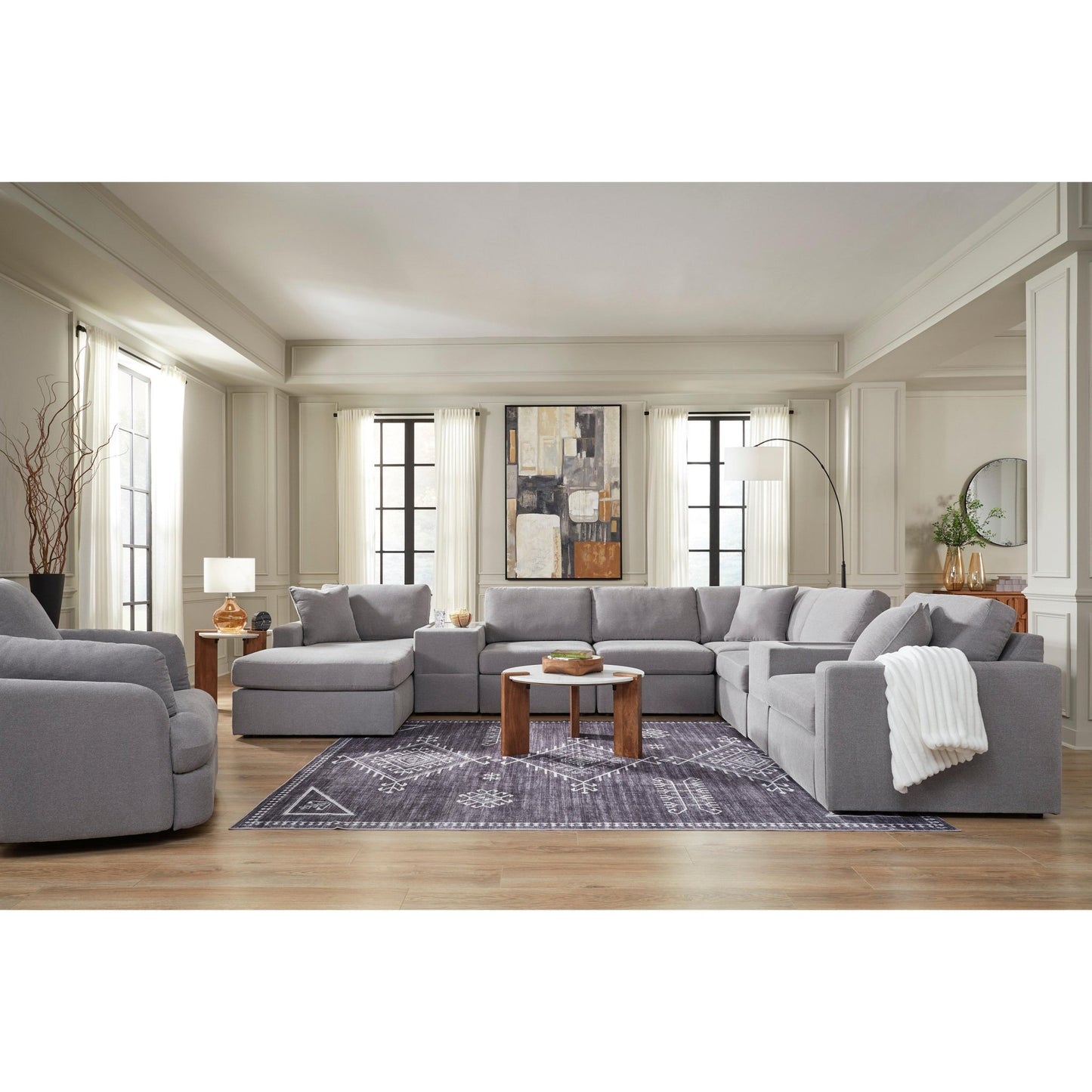 Signature Design by Ashley Modmax 92104S43 8 pc Sectional with Chaise - American Furniture of Slidell
