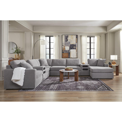 Signature Design by Ashley Modmax 92104S48 8 pc Sectional with Audio System and Chaise - American Furniture of Slidell