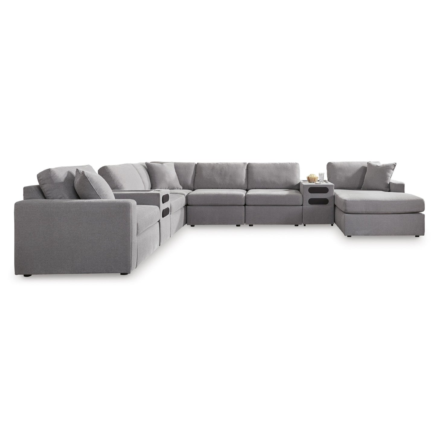 Signature Design by Ashley Modmax 92104S48 8 pc Sectional with Audio System and Chaise - American Furniture of Slidell