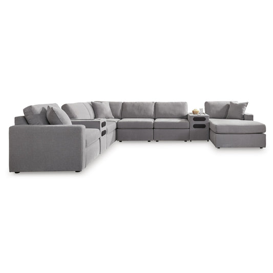 Signature Design by Ashley Modmax 92104S48 8 pc Sectional with Audio System and Chaise - American Furniture of Slidell