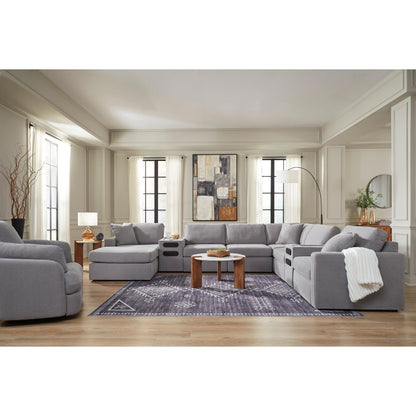 Signature Design by Ashley Modmax 92104S49 8 pc Sectional with Audio System and Chaise - American Furniture of Slidell